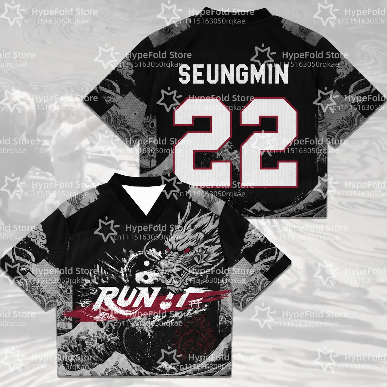 2026 Kpop Run It World Tour Jersey T-shirt Dames Zomer Sport V-hals T-shirt Ademend Snel Droogend Kleding Fan Cadeaus