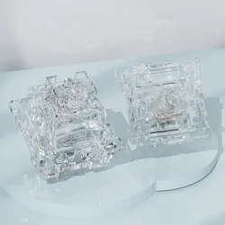 Ice Core Crystal V3 Switch Transparent Linear Switch 3Pins 45g RGB Dustproof Hot Swap For Custom Mechanical Keyboard MX Switches
