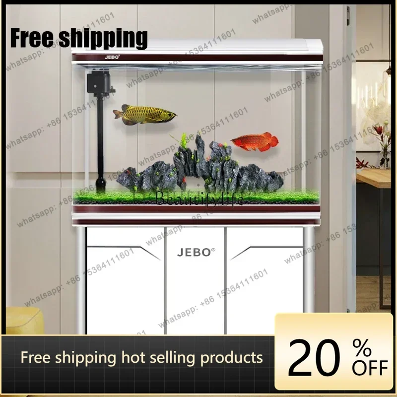 Best Sellers Change Water Installation Super White Fish Tank Home Creative Ecology Base Cabinet Porcelain Delicate