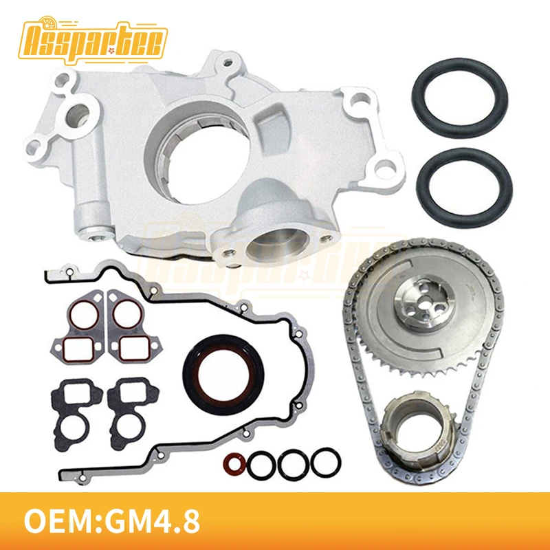 OEM M295 Oil Pump With Timing Chain Kit for Chevrolet GM 4.8L 5.3L 6.0L LS1-LS3 1997-2007 12586665 12639249 89060436 12556582