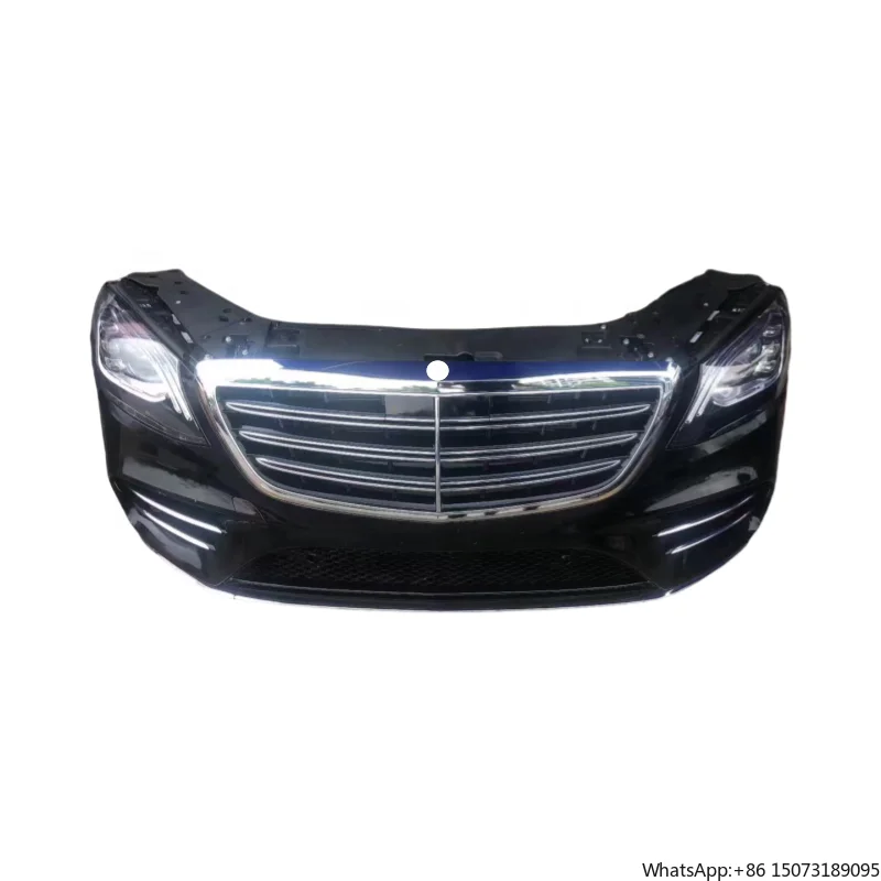 

For S-Class W222 Front Bumper Assembly with Radiator Headlights for S-Class Model Car Bumpers