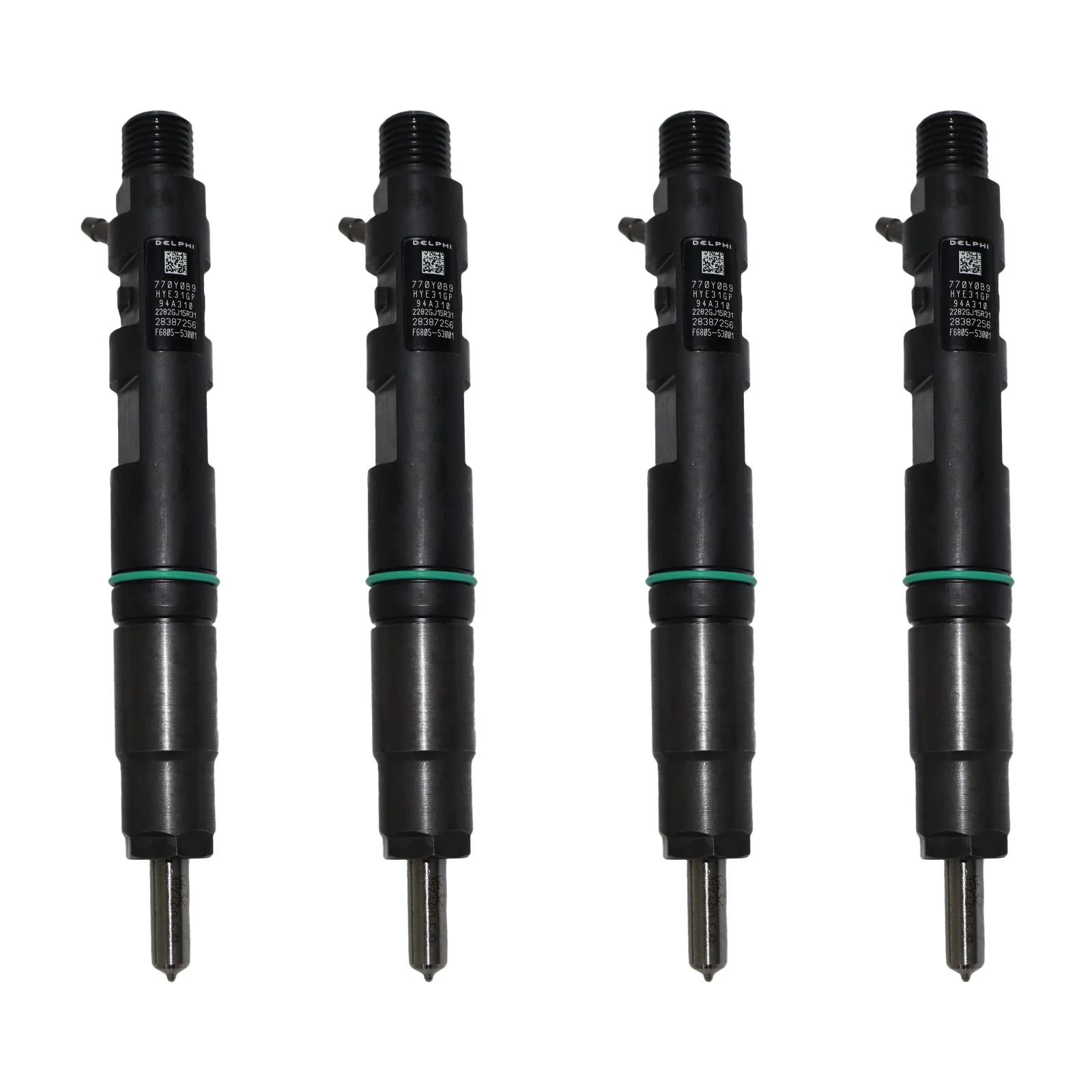 4PCS Fuel Injector 28387256 F6800-53001 F680053001 For Kioti Tractor RX7320C for Daedong Engine 3F183T 4F243T