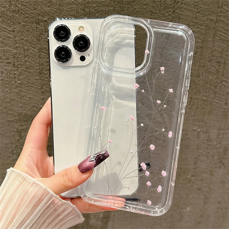 Korean Cute Flower Soft Silicone Case For Xiaomi Redmi Note 13 12 Pro Plus 5G 13 12S 11S 11 10 Redmi 12 4G 13C Transparent Cover
