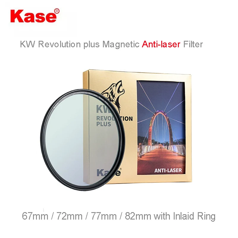 Kase KW Revolution Plus Magnetic Anti-Laser Filter with Inlaid Ring for Camera Lens
