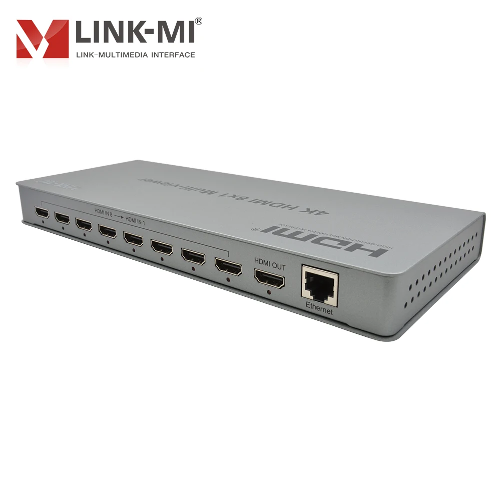 LINK-MI 4K 8X1 HDMI Multi-viewer mit Nahtlose Umschalten Unterstützung RS232 Control, 1080P 8 in 1 Hdmi Switch
