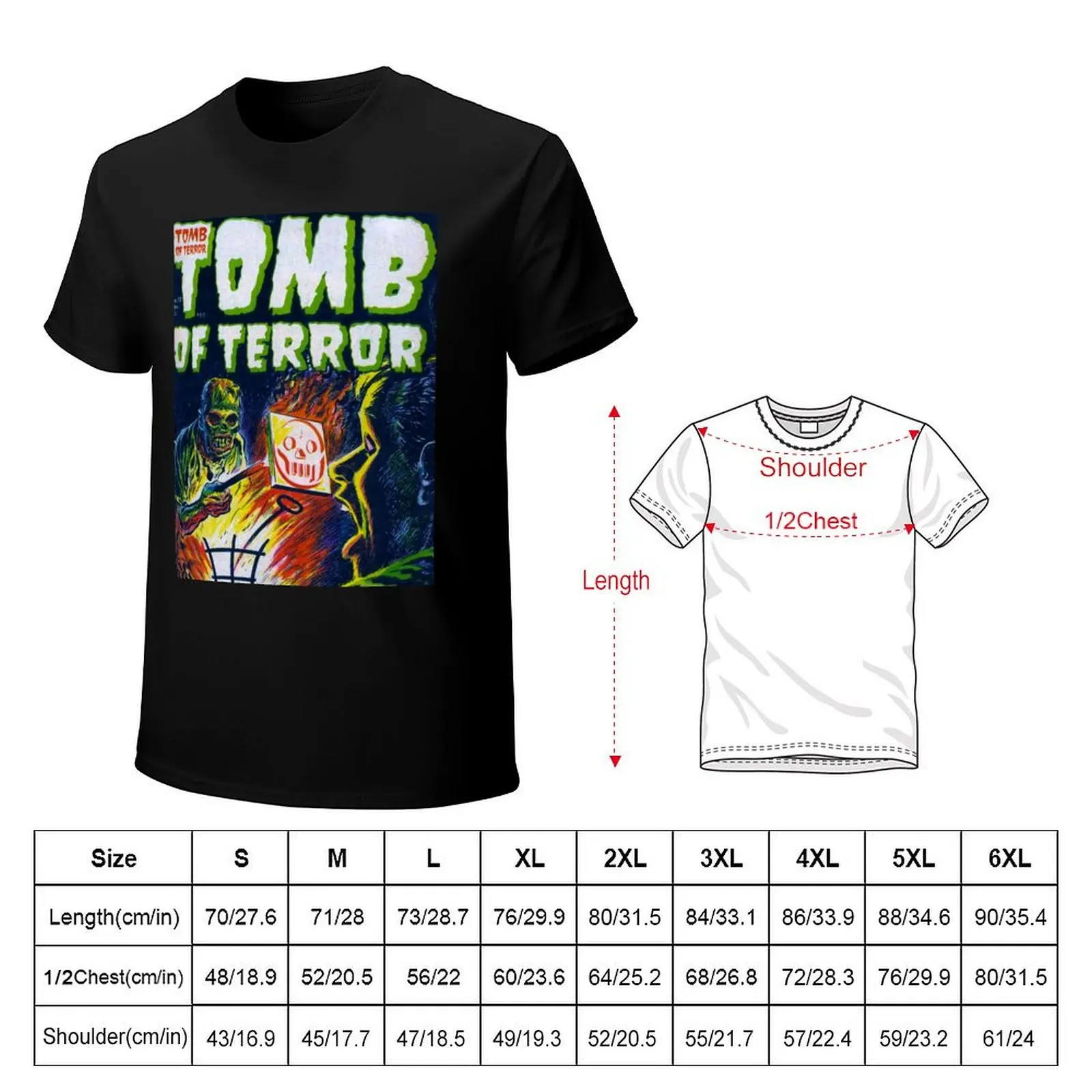 Tomb of Terror No.12 T-Shirt Functional Casual Short Sleeve Tee