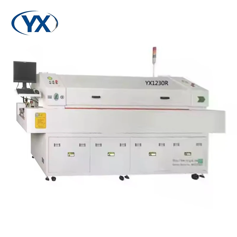 Reflow Soldering Oven Machine YX1230R with 12 Heating Zone Pick and Place Assembly Line