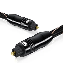 EMK 5.1 cyfrowy dźwięk optyczny Audio Toslink kabel In/Out jakość SPDIF kabel optyczny przewód do telewizora odtwarzacz Blu-ray Soundbar 10m 15m