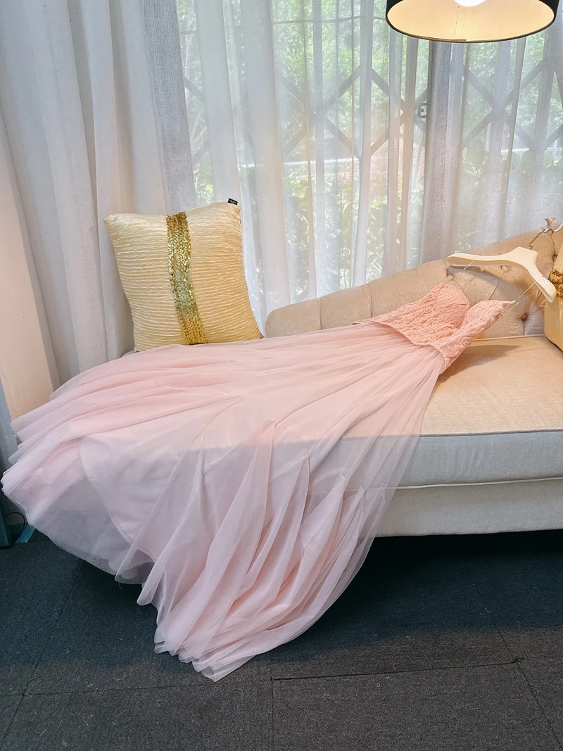 

French Sle Lace ter Ne Long Dr Beach Vaion Heavy Embroidery Wedding Morning Robe Sexy Gown for Young Women 8-29