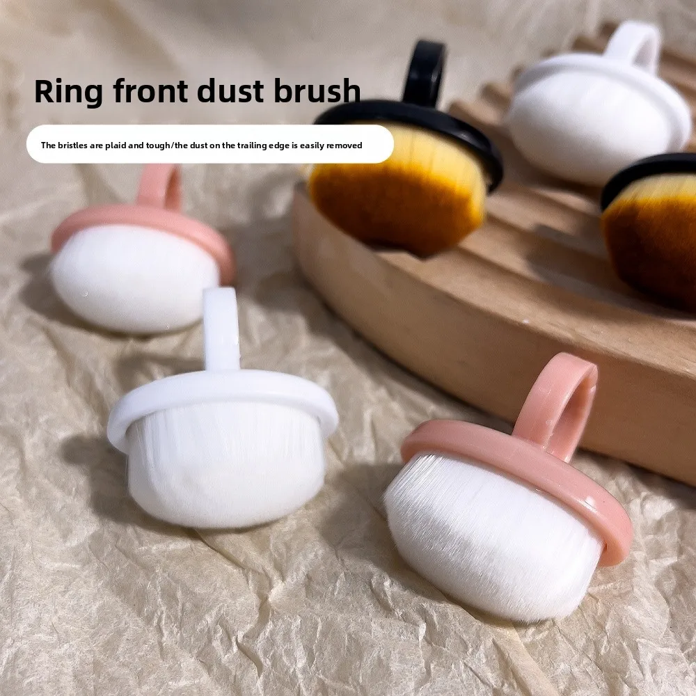 5/10/15 قطعة مسمار الفن الغبار فرشاة حلقة المهنية الألياف إزالة هلام البولندية مسحوق تنظيف أداة الجمال لفرش ماكياج