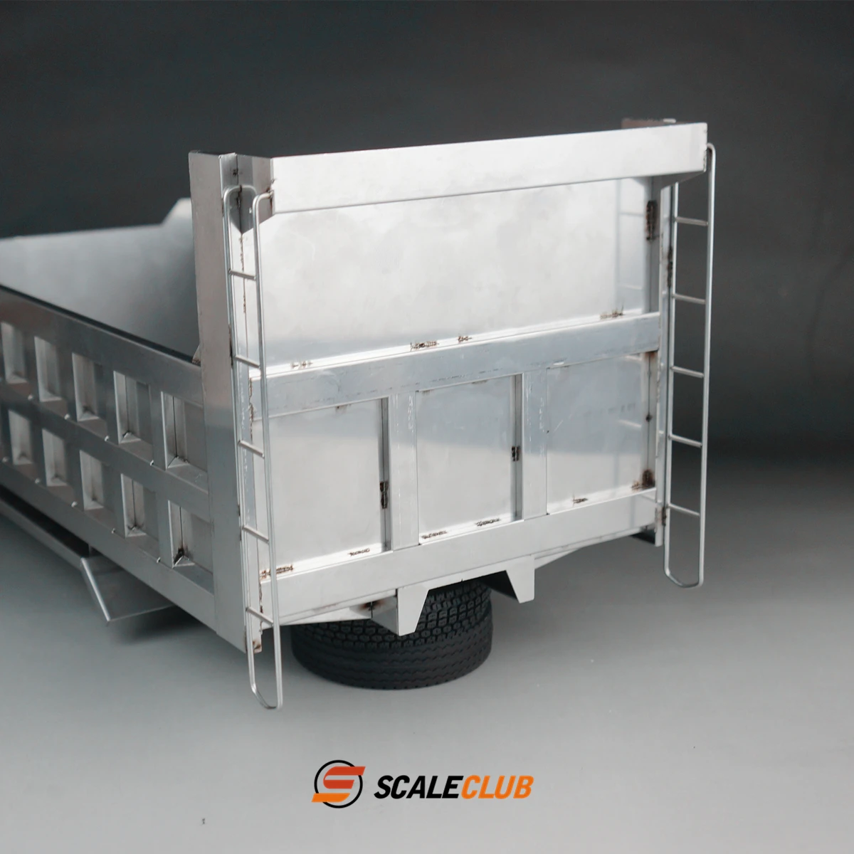 Scaleclub Stainless Steel Sheet Metal Domestic Mud Head Square Bucket Mud Head 1/14 Carriage Body For Tamiya  Lesu Rc Truck