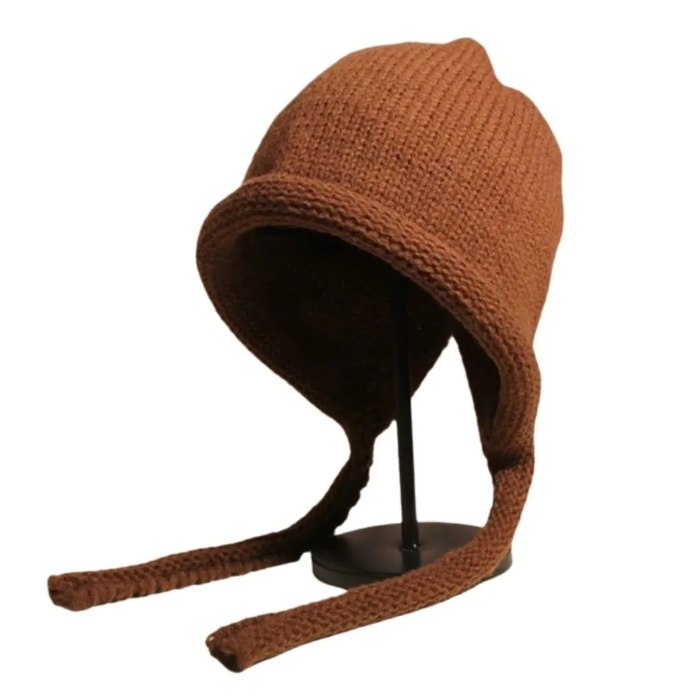 

Big Head Circumference Knitted Woolen Hat Large Head Circumference Warm Fitting Ear Protection Hat Versatile Style Simple Design