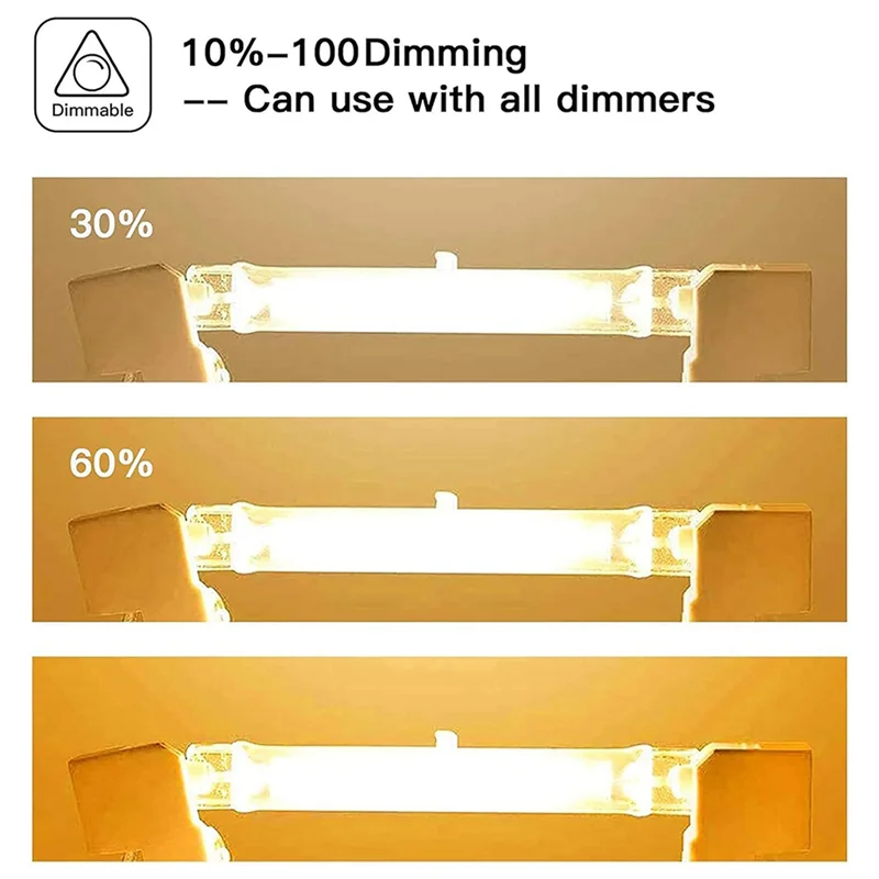 

ABRS-R7s Halogen Light Bulbs, 14 Packs R7s Bulb 118Mm Dimmable 230V Halogen Bulbs, Tungsten Linear Light Bulb 300W