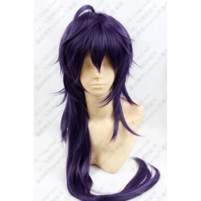 > > > Hot Magi Sinbad 100cm Purple mix long wavy Cosplay party full wig/wigs H252