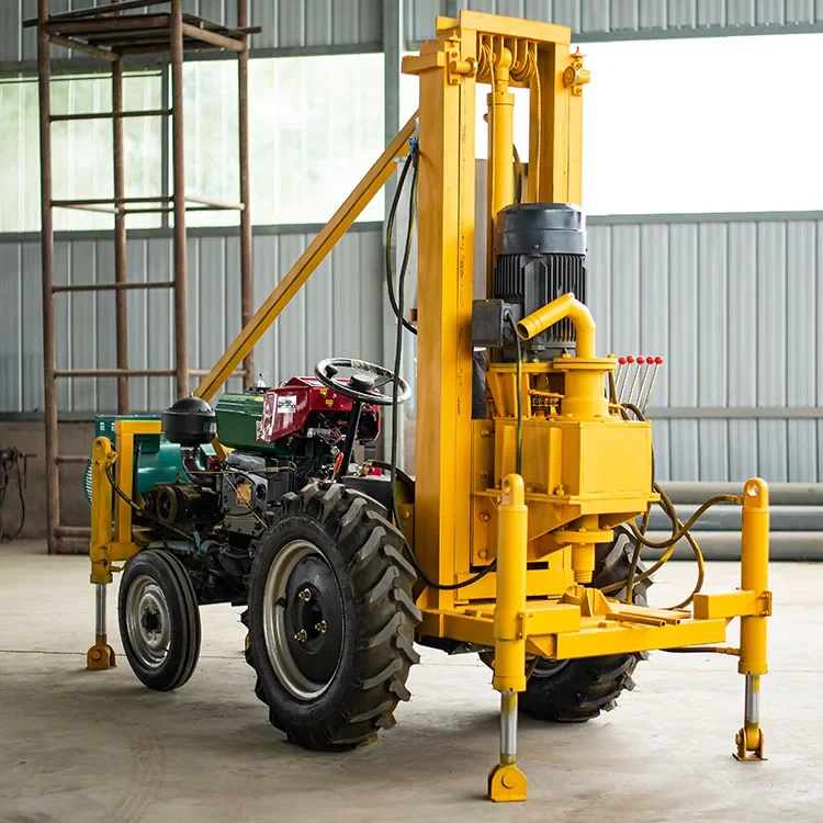 100m 200m Water Well Drill Machine Hydraulic Water Well Drill Rig for Sales  Construction