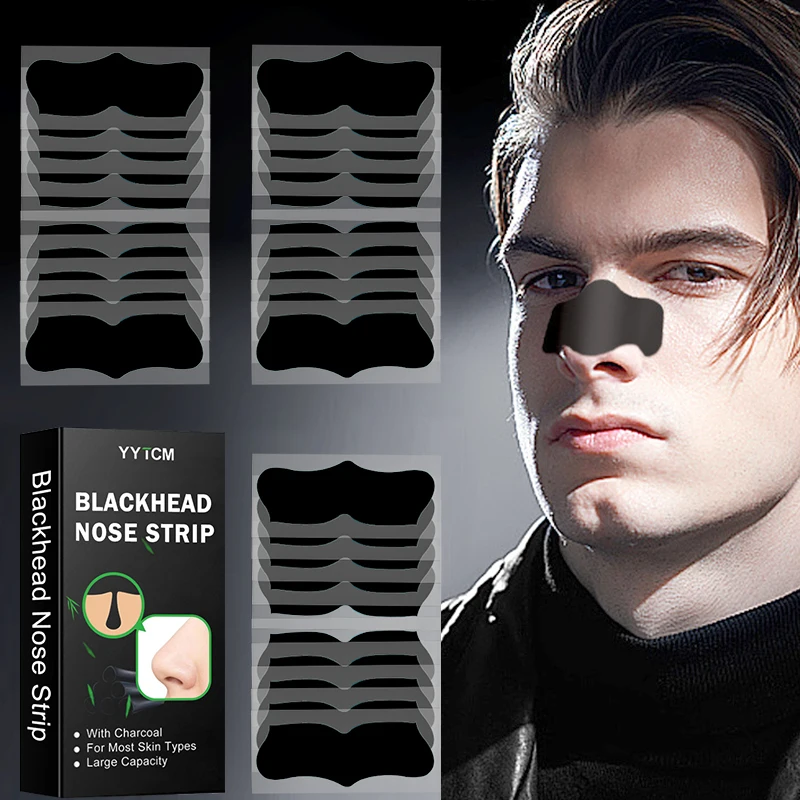 Large Size Black Nose Strips Bamboo Charcoal Blackhead Remover Deep Cleansing Pore Strips for Nose Care 5/10/15/20/30/40/80pcs