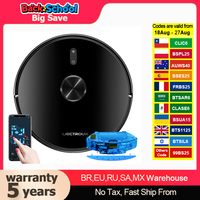 Robot Vacuum Cleaner Liectroux / LILIN X6,Laser Lidar Navigation,Wet & Dry Mopping,6.5KPa Suction,Multi-Floor Map,Carpet Boost