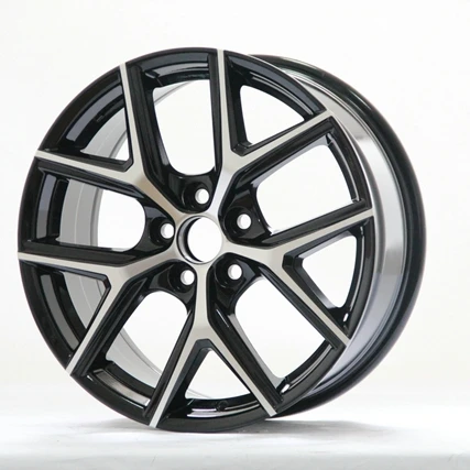 18inch 5x114.3 black machine face 5holes aluminum alloy casting car wheels