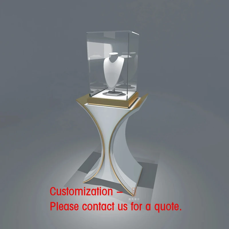 custom.showcase Necklace Jewelry Display Fashion Cabinet Earrings Rings Showcases Factory Directly Provide Custom Cabinet