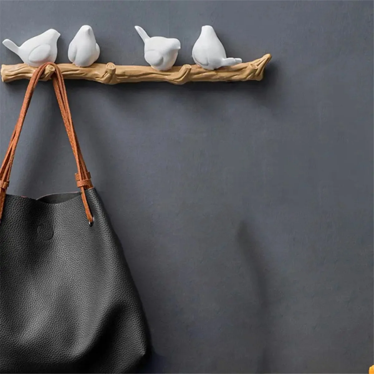 

Versatile Resin Bird Key Hook Kitchen Coat Clothes Towel Hat Handbag Holder,A