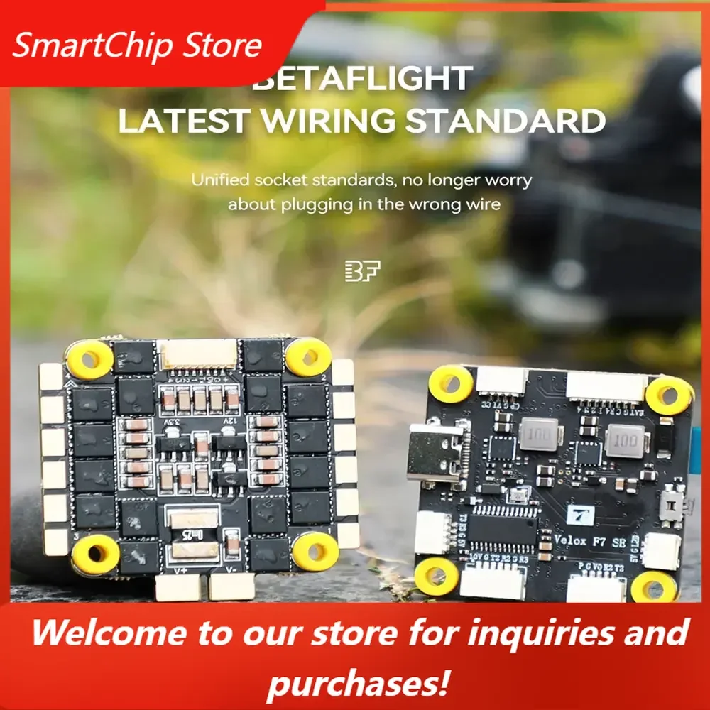 SmartChipT-MOTOR F7 Stack Velox F7 SE Flight Controller FC V50A SE 6S 4in1 ESC Combo For FPV Freestyle Long Range Drone Quadcopt