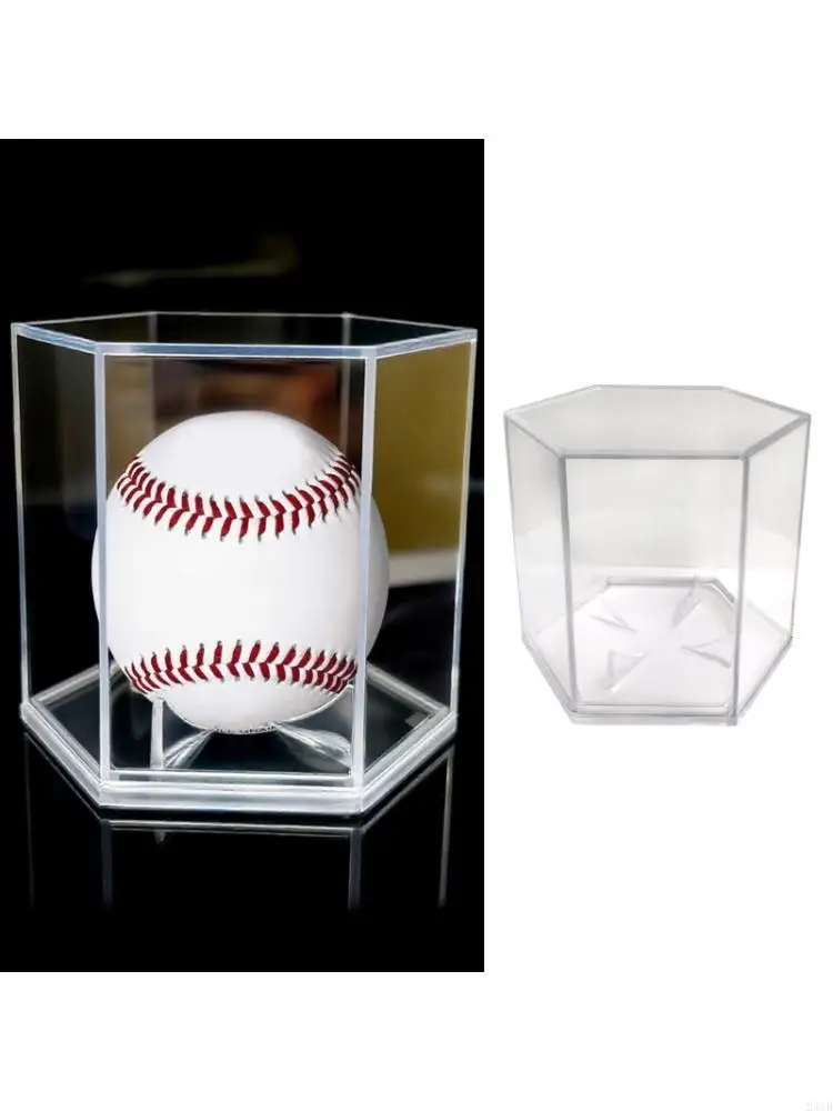 Acrylic Baseball Box Baseball Display Holder Stand Clear Baseball Holder 