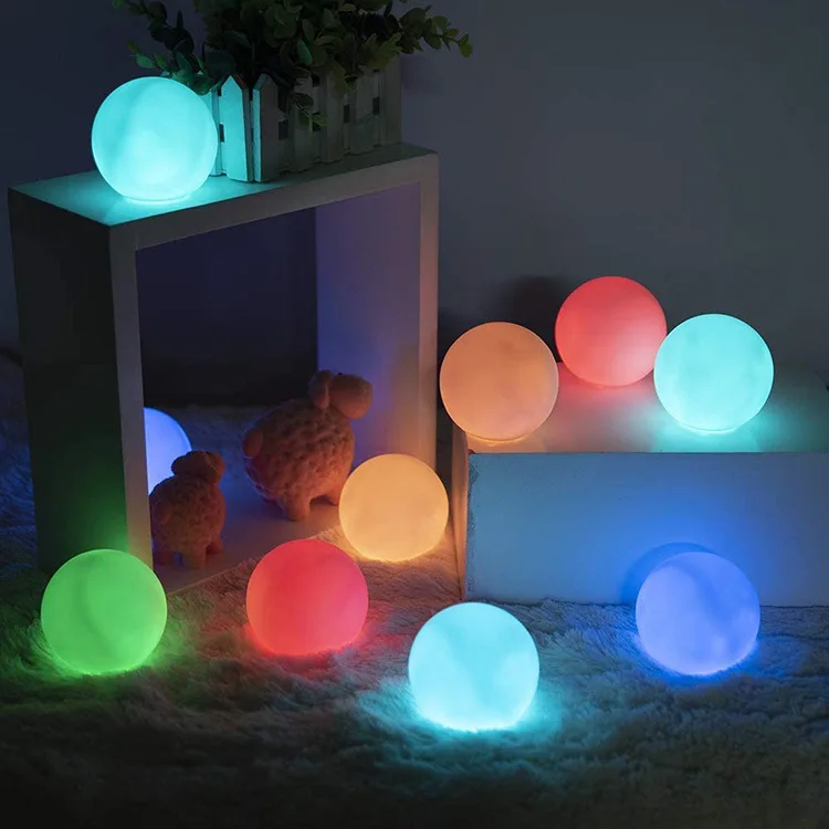 Lampe LED flottante pour piscine, 16 couleurs, boule lumineuse pour sécuritaires, veilleuse, télécommande, éclairage extérieur avec crochet, décoration de jardin