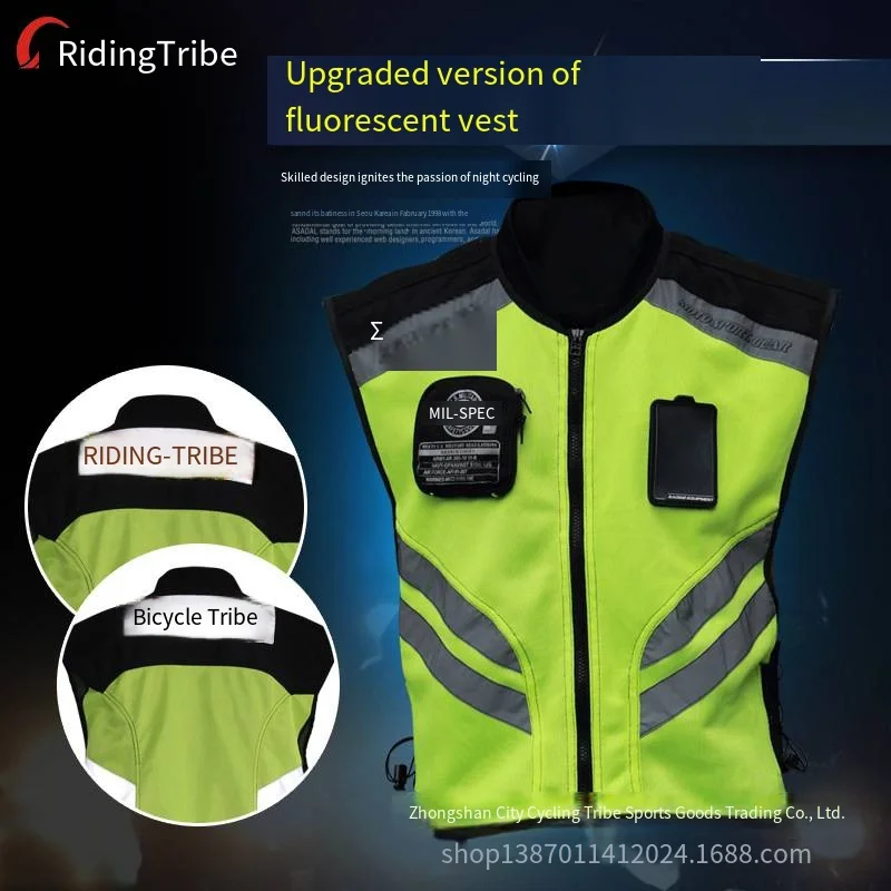 

Motorcycle Riding Reflective Vest, Team Uniform, Motorcycle Travel Uniform, Fluorescent Safety Suit, Vest