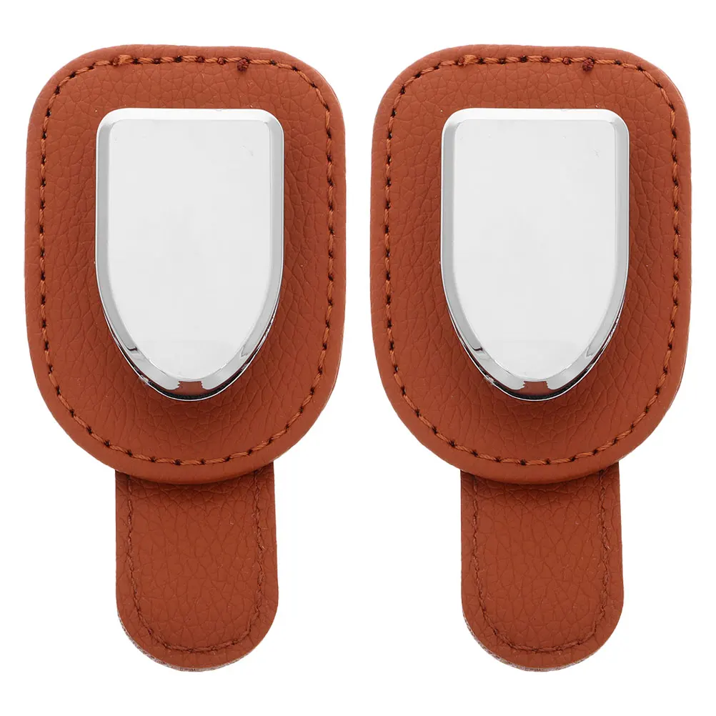 

2pcs Sunglass Holder Visor Clip Eyeglasses Mount Organizer For Sunglasses Cards Multifunctional Car Interior Accessories Storage