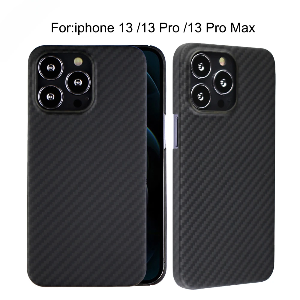 

Hot Genuine Aramid Fiber Carbon For IPhone 13 Pro Max 13Pro Armor Materials Ultra-thin For IPhone 13 13Promax CASE Cover