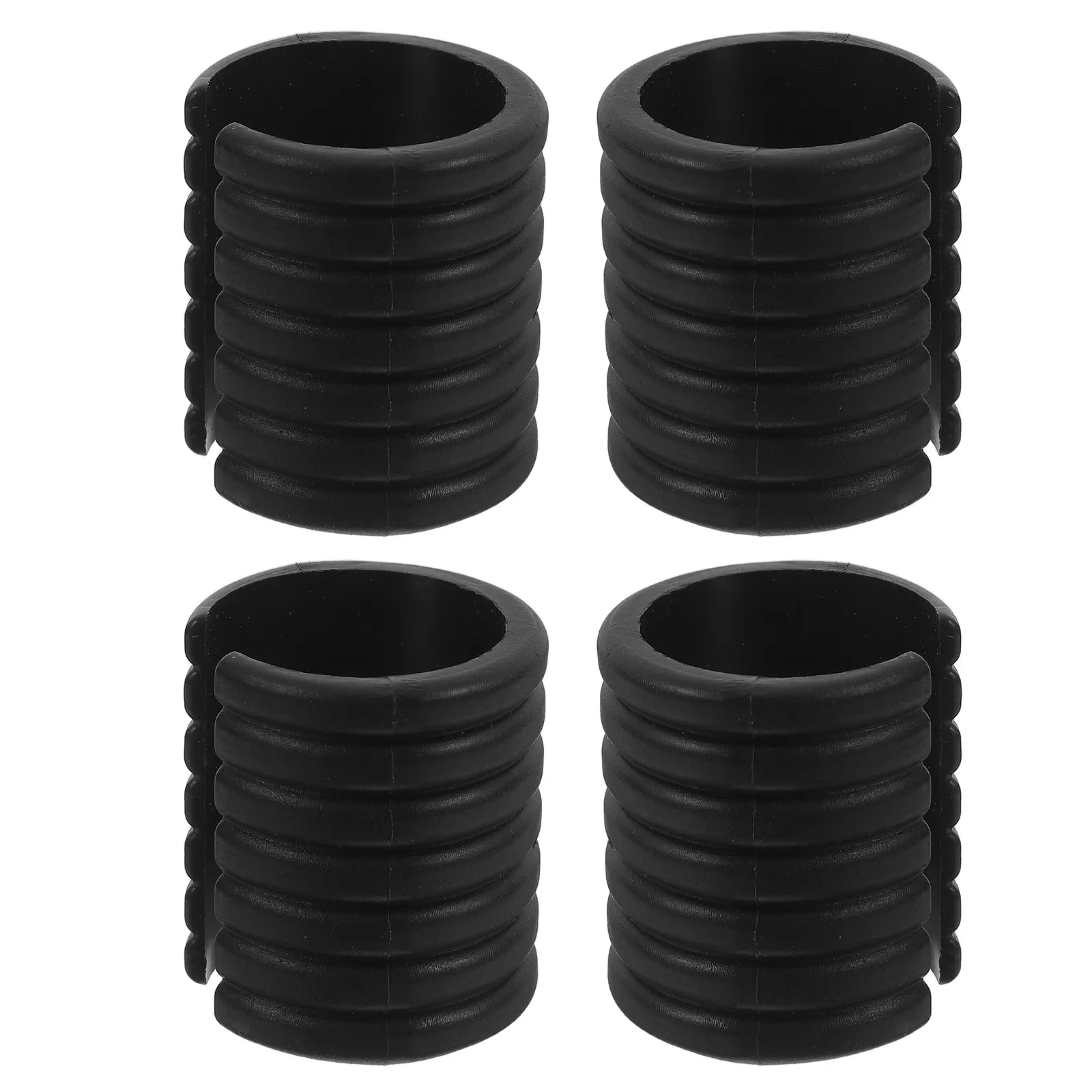 4Pcs Beach Chair Nonslip Foot Pads Plastic Ushape Chair Leg Caps Outdoor Camping Furniture Floor Glides Stable Protection