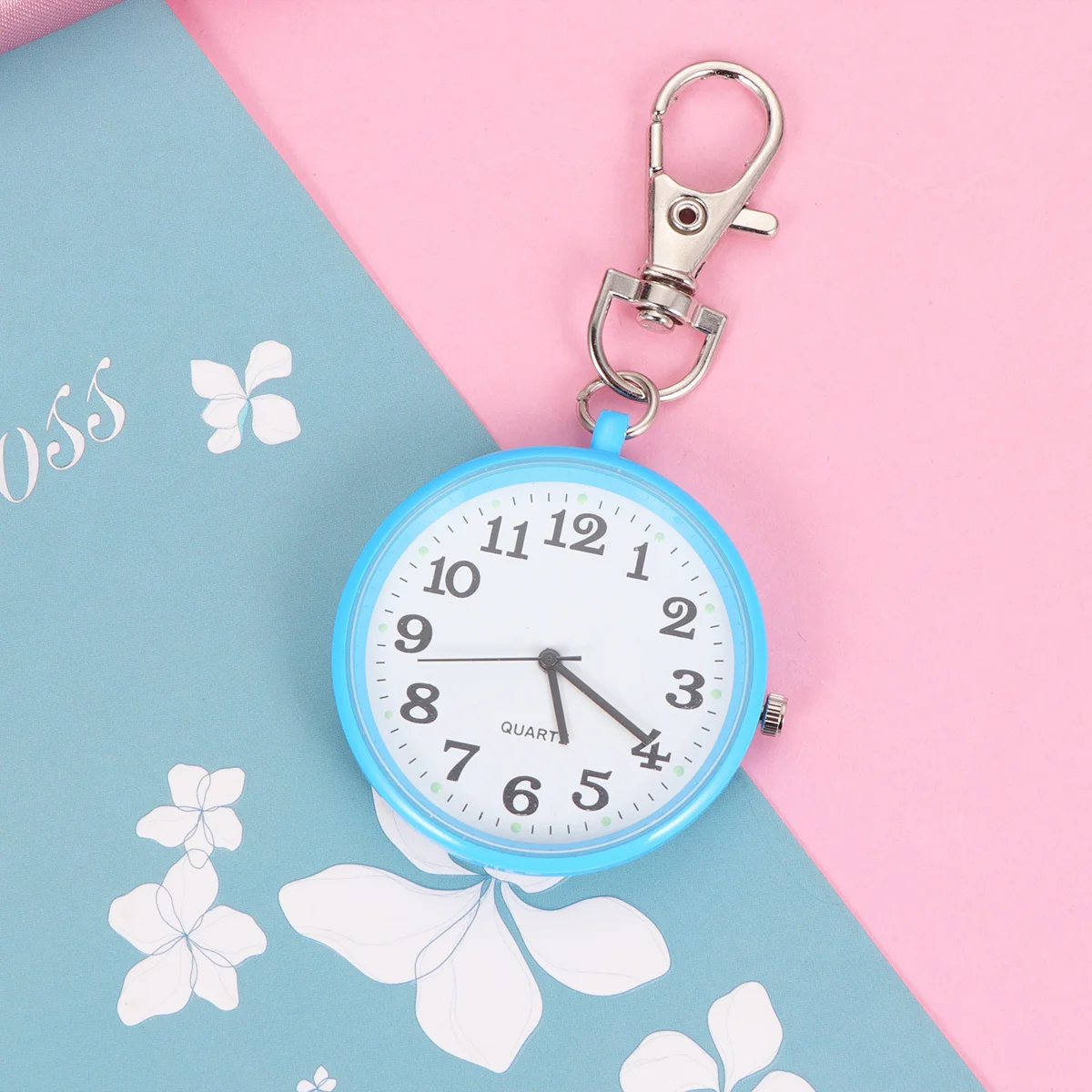 معلقة سلسلة قلادة ساعة قلادة سلسلة قلادة معلقة ساعة السماء الزرقاء الرجعية ساعة للرجال النساء هدية #3