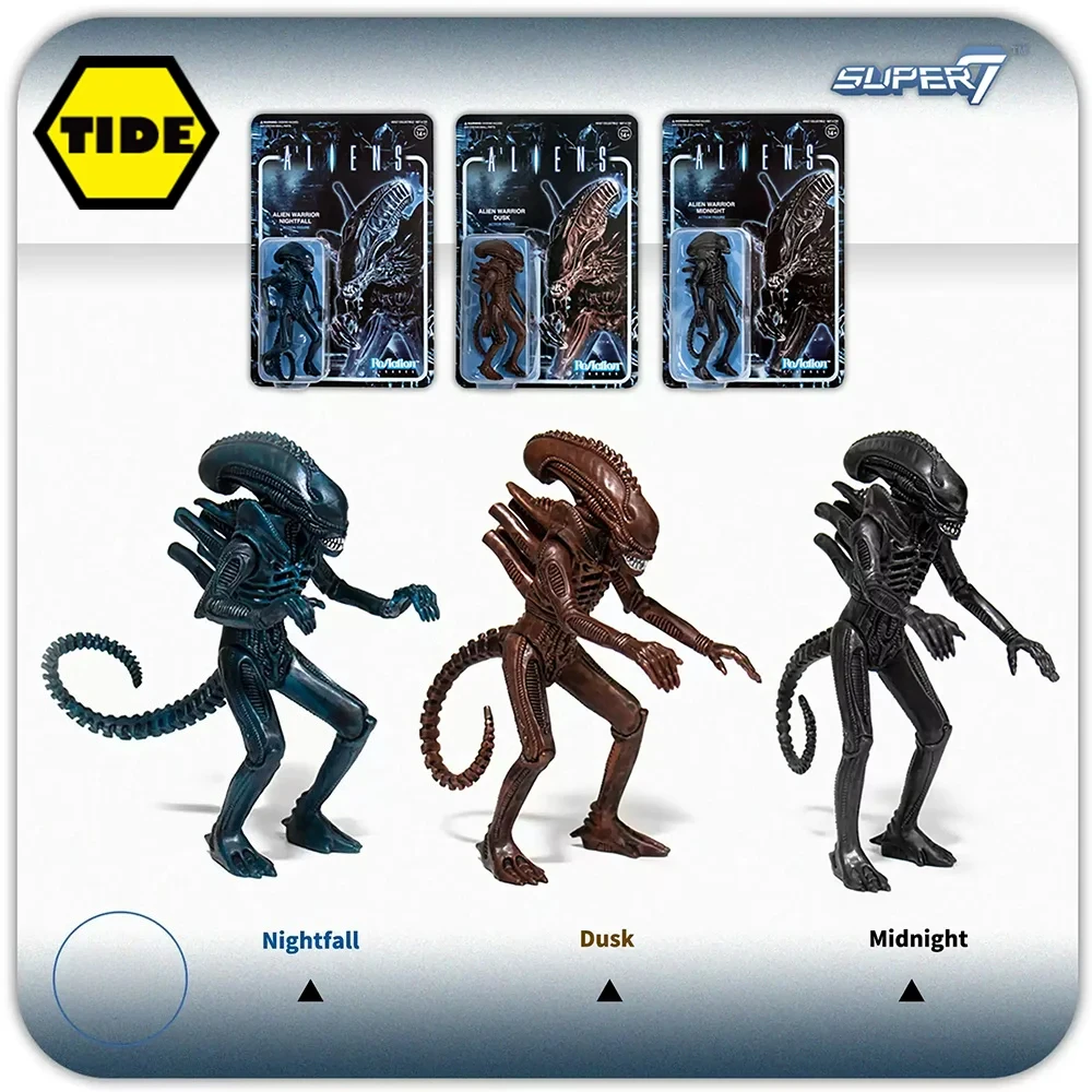 

In Stock Super7 1/18 Scale Aliens Role Model Mini 3.78Inch ReAction Figure Doll Collection Gift Retro Trendy Toy Ornaments