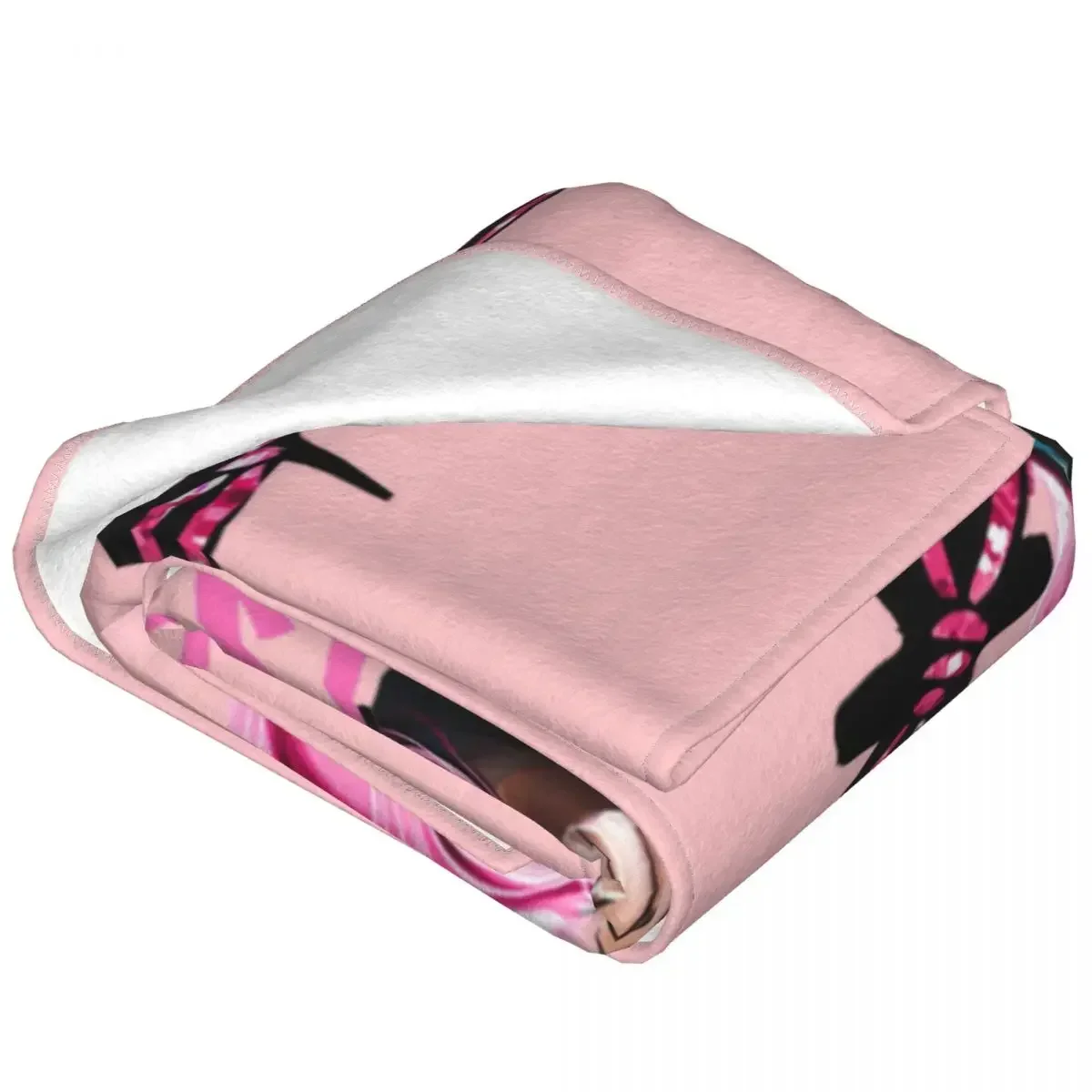 Karol G Singer Blanket Music Columbia Pink Travel Flannel Throw Blanket Warm Soft Outdoor Custom Bedspread Gift