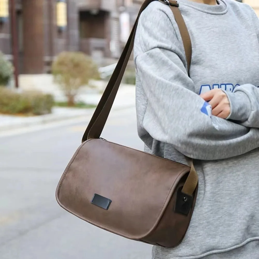 

Сумка через плечо из искусственной кожи, роскошный дизайн, повседневная сумка через плечо, большая вместительная ретро-сумка через плечо на слинге