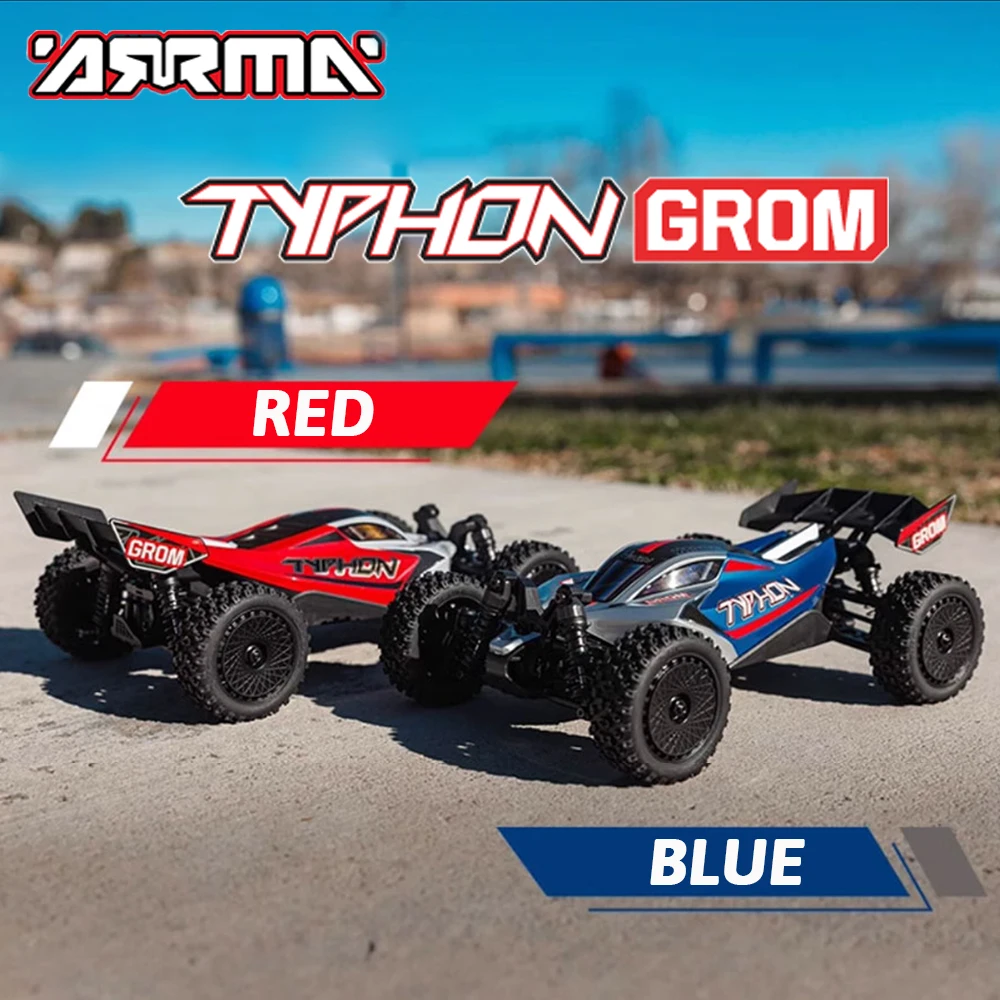 ARRMA ARA2106 RC Car 1/18 Typhoon 2S RTR Brushed Remote-controlled Electric 4WD Drive Off-road Vehicle RC Model Vehicle Toy