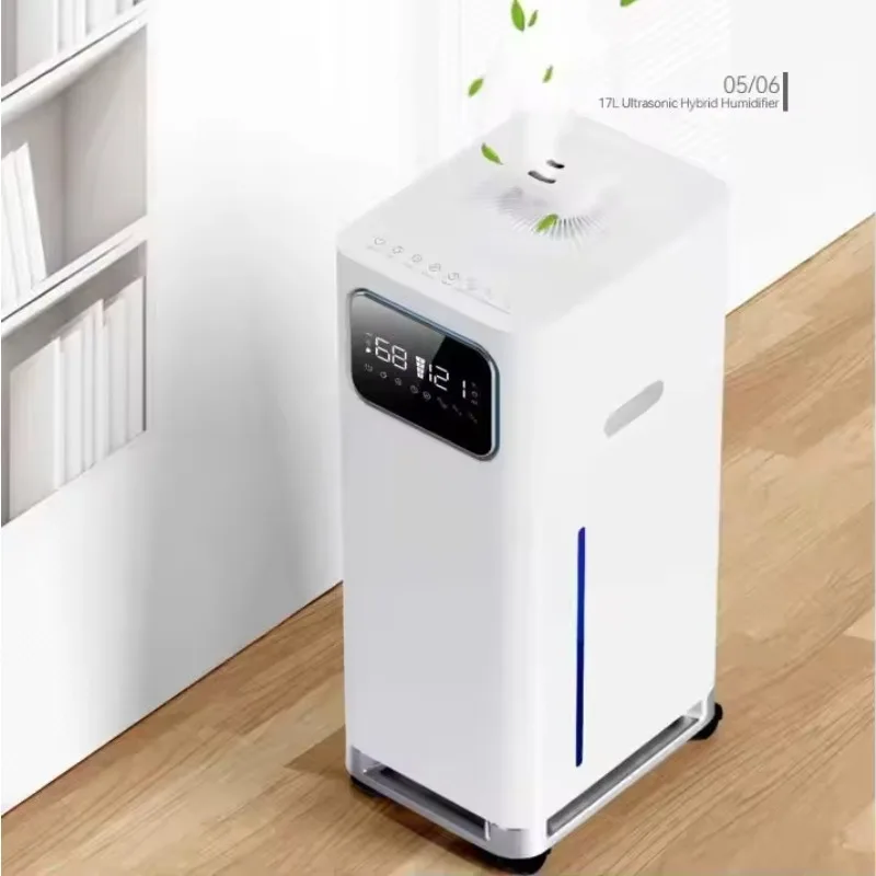 New 17L Large Humidifier  Floor Standing Humidificador Uv Digital Home Evaporative Warm Mist Anion Air Smart Wifi Humidifiers