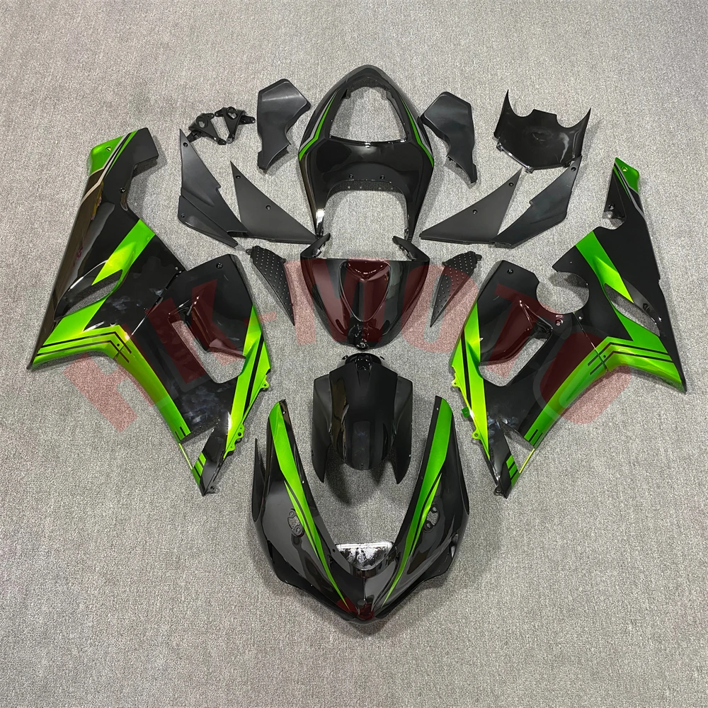 

Motorcycle Fairing Kit Fit For ZX-6R ZX6R ZX600 636 2005 2006 Bodywork Set High Quality Abs Injection Pearl Green Bright Black