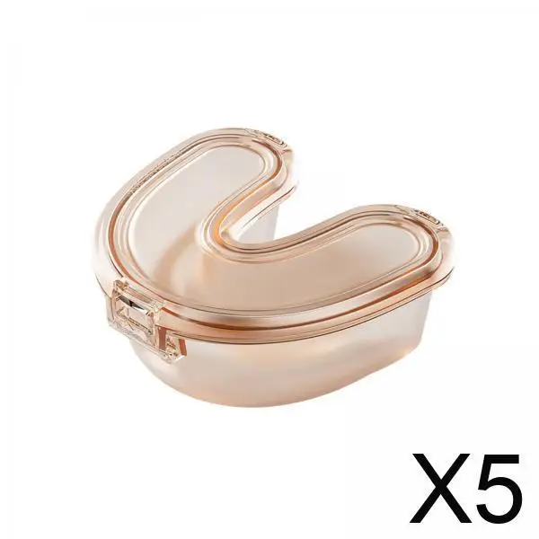 

Компактный силиконовый футляр для зубных протезов и элайнеров, держатель для стоматологических аппаратов для путешествий и домашнего использования