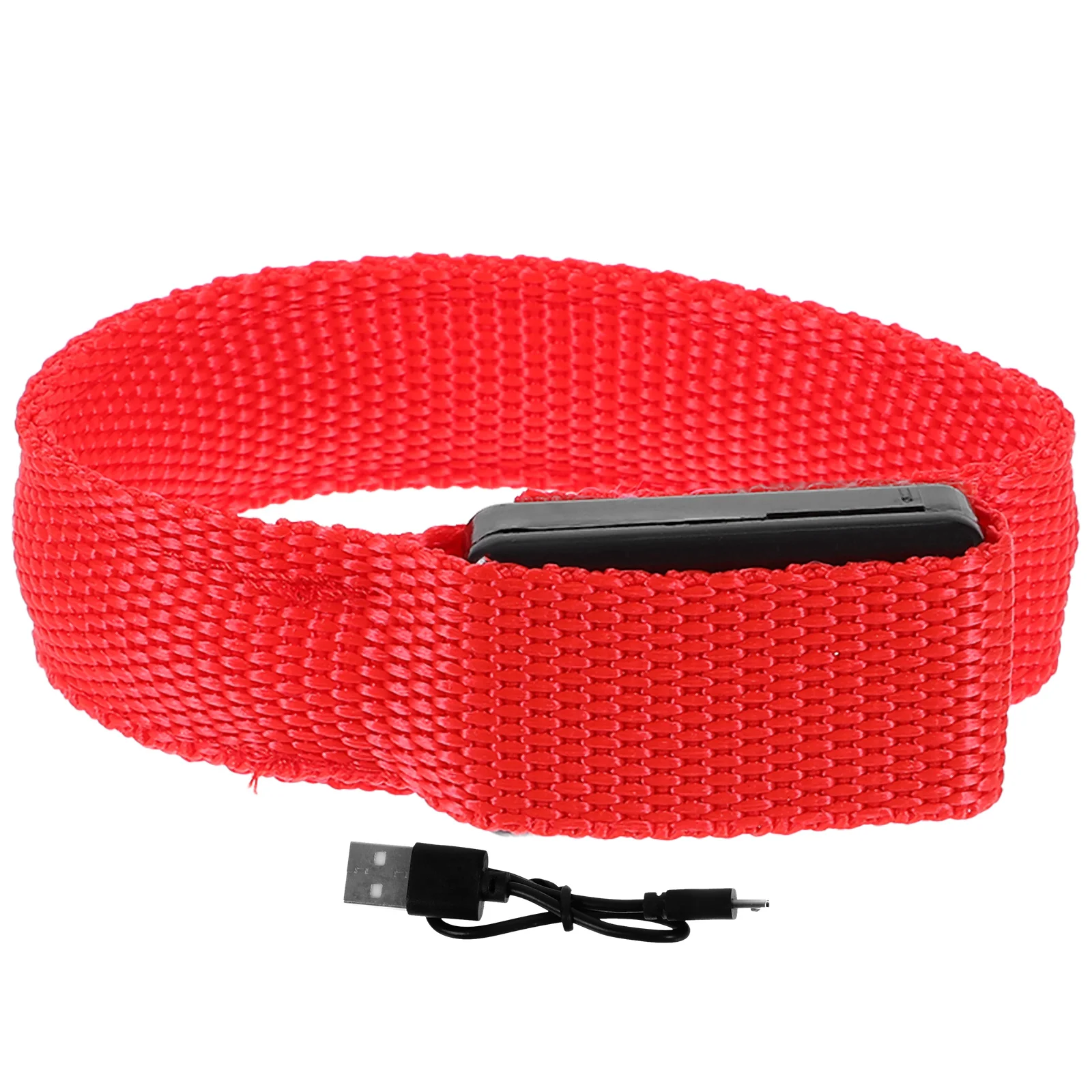 

USB Rechargeable LED Glow Bracelet Night Light Wristband Flashing Sports Wristband Adjustable Lighting Party Favor