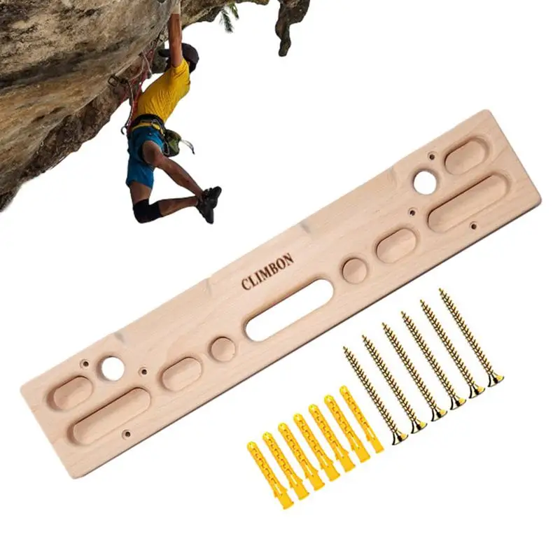 Climbing Hangboard Finger Training Wooden Hang Board For Climbing Door Mounted Climbing Pull Up Bar Wall Climb Handle Frame For