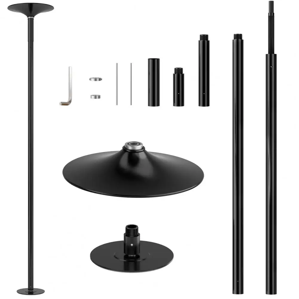 Professional Dancing Pole, 45mm Spinning & Static Dancing Pole Kit, Heavy-Duty Height Adjustable Fitness Pole for Home, Club, Gy