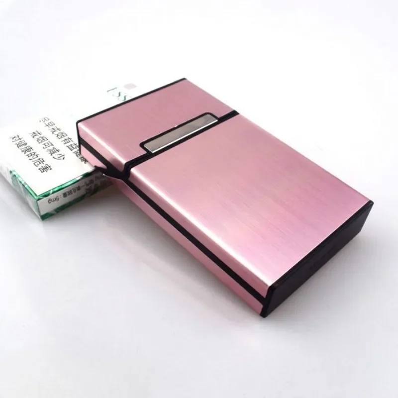 

Light Aluminum Cigar Cigarette Case Tobacco Holder Pocket Box Storage Container Cigarette Accessories Protect Cigarettes Box