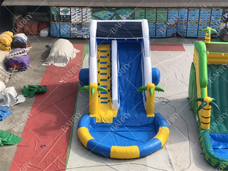 الحدث التجاري في الهواء الطلق المياه الشريحة نفخ القفز القلعة مع الشريحة كبيرة نفخ الشريحة للبيع الألعاب المائية #3