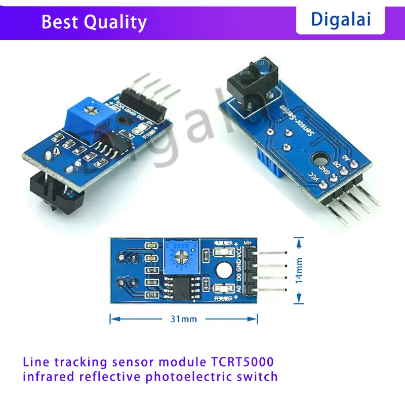 TCRT5000 Tracking Sensor Module Infrared Reflective Photoelectric Switch Line Finder Module For Arduino DIY Robot Car