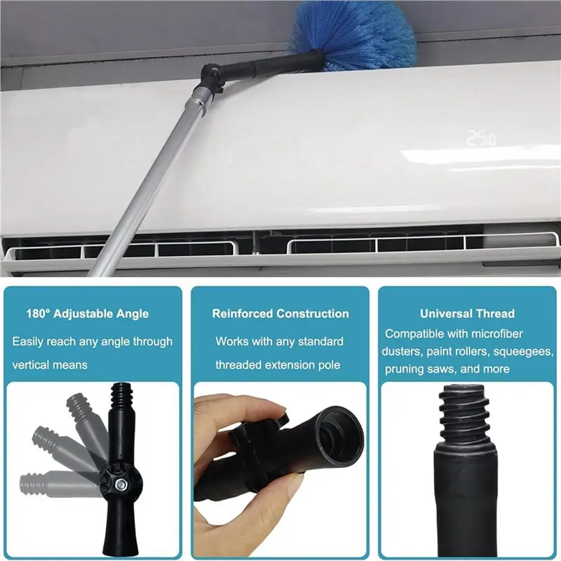 ABGG-2X Rotatable Angle Adaptor For Threaded Extension Pole Attachments For Threaded Extension Pole Adapter