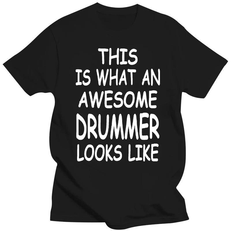 Drummers T Shirt Drum Kit Cymbals Bass Drum Sticks Player Musician Bass Drums  T-Shirt Brand Clothing 2019 Male Top Fitness Tees