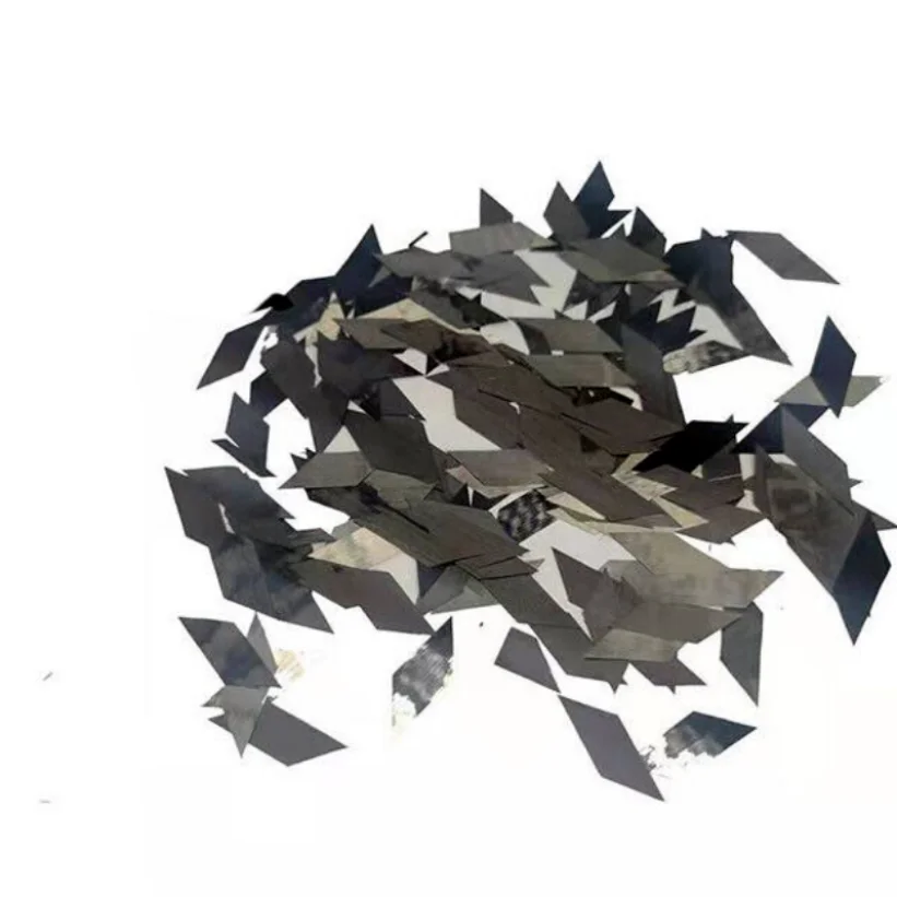 Imagem -03 - Fibra de Carbono Picado Fio Corte Forjado Filamento Curto Diamante Shaped Floco 50g