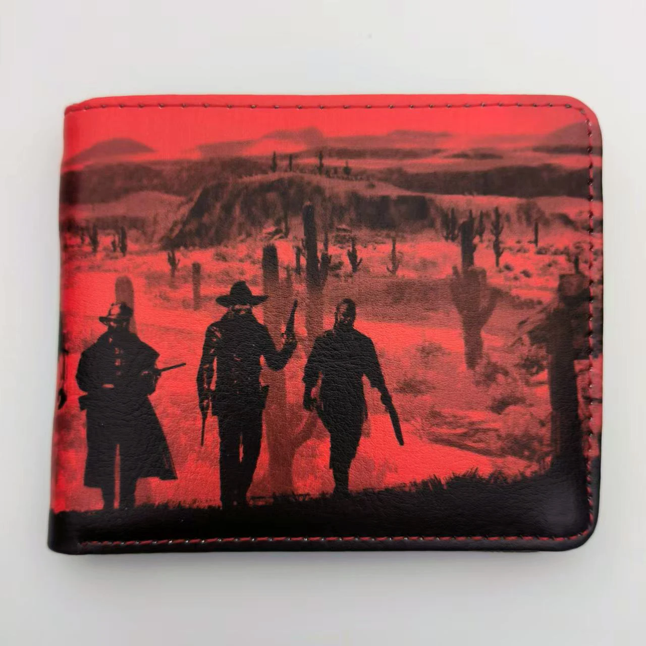 Wholesale Red Dead Redemption 2 Wallet Men Women Short Purse With Card Holder Zipper Pocket