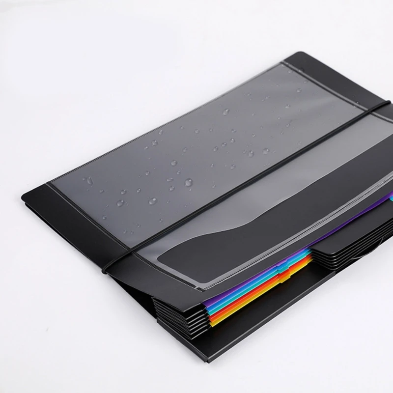 Over The Door File Organizer 6 Pocket Hanging File Folder Document Wall Mount Storage Holder for Magazine Notebook Paper